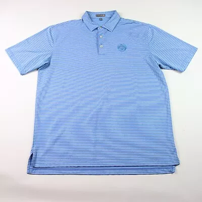 Peter Millar Summer Comfort Short Sleeve Golf Polo Men Size XL Blue • $14.99