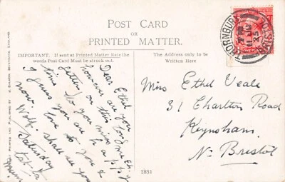 Family History - Genealogy Postcard - Veale - Keynsham Charlton Road • £3.99
