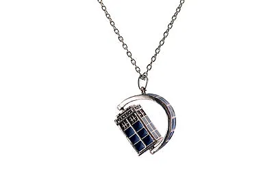 Cosplay Doctor Who Police Box Tardis Pendant Necklace Fancy Accessories Gifts • £10.20