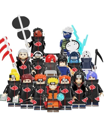 $40 • Buy Naruto Shippuden- 15 Piece Lego Set - Naruto, Sasuke, Kakashi, & Akatsuki