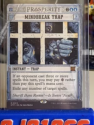 MTG - Mindbreak Trap NM Outlaws Of Thunder Junction - Breaking News Mythic • $8.50