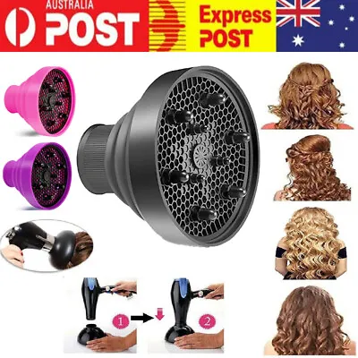 Universal Hair Diffuser Hair Dryer Diffuser Attachment For Curly And Wavy Hair • $12.95