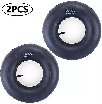 2Pack 15X6.00-6 15X6-6 Inner Tube TR-13 Valve Stem For Lawn Mower ATV Go-Karts • $15.19