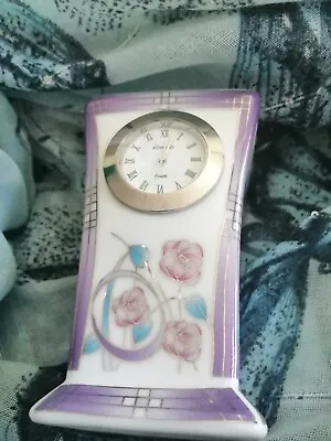 Rennie Mackintosh Bone China Rose Clock • £11.99