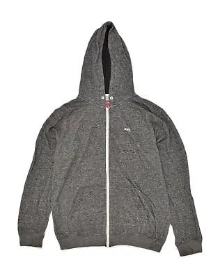 VANS Mens Zip Hoodie Sweater Large Grey AF36 • £15.51