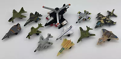 Lot Of 12 Vintage Micro Machine Airplanes Military Jets Helicopter (Navy USAF • $29.99