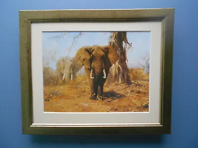 David Shepherd Print 'The Elephant And The Baobab' Tree FRAMED • £22