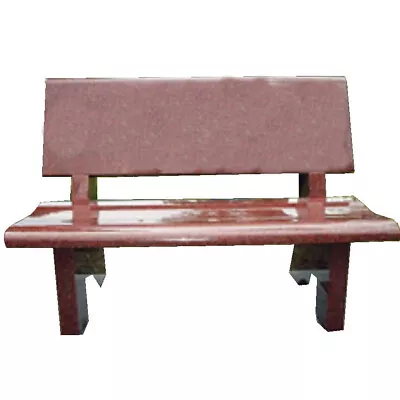 Headstone Cemetery Bench - Park Style - Small - Granite - Engraving Available • $2449