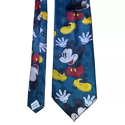 Disney Tie Designed By Cervantes Mickey Mouse Mens Necktie Green Tie Korea • $10.11