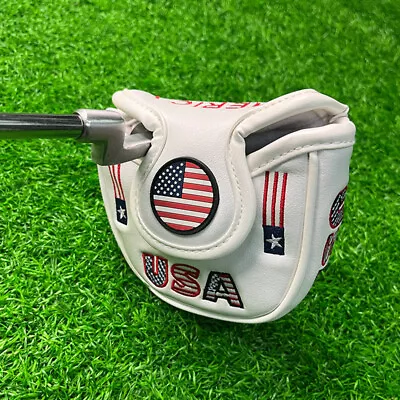 USA America Golf Blade Mallet Putter Cover Headcover Magnetic For Scotty Cameron • $14.87