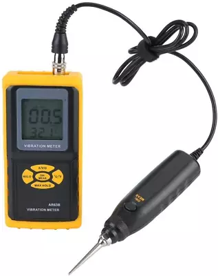 Vibration Meter AR63B Handheld Vibration Sensor Meter High Accuracy Vibration Me • $560.15