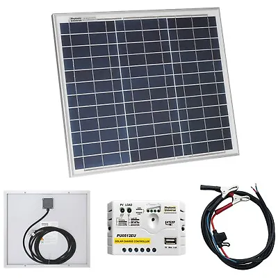 £79.99 • Buy 30W Solar Panel Kit / 12V Battery Charger For Motorhome, Camper, Caravan Or Boat