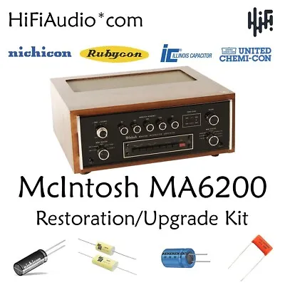 McIntosh  MA6200 FULL Restoration Recap Repair Service Rebuild Kit Capacitor • $195