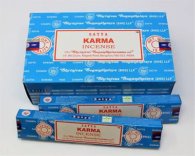 Satya Nag Champa KARMA Incense Sticks: Choose 15 30 45 90 Or 180 Gm • $4.90