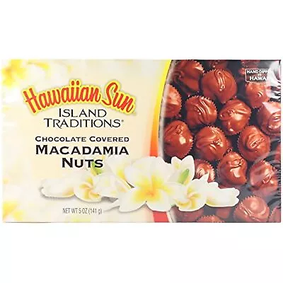 Hawaiian Sun Chocolate Covered Macadamia Nuts 5 Oz. Tray • $12.91