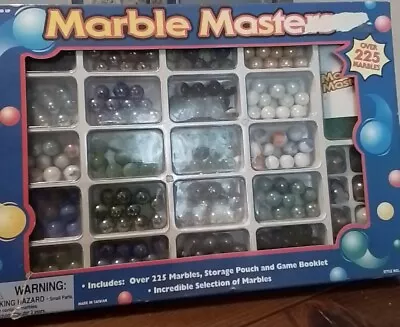 Vintage Marble Master #410   OVER  225 MARBLES Storage Pouch & Game Booklet • $12