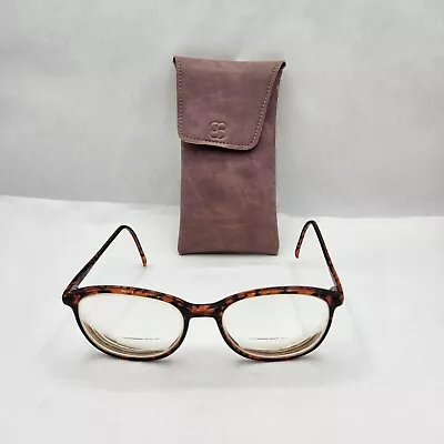 Wilshire Designs Eyeglasses 838 Tor 140 Tortoise Frames With Vintage Soft Case • $18
