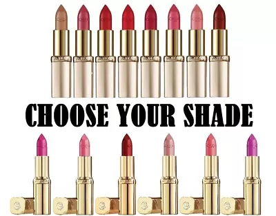 L'Oreal Paris Color Riche Lipstick - CHOOSE YOUR SHADE - • £3.99