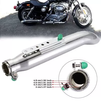 20  Universal Motorcycle Exhaust Pipe Silencer Muffler For Harley Cafe Racer • $42.89