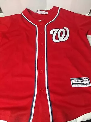 Washington Nationals Majestic Youth Max Scherzer Red Cool Base Team Jersey Large • $24.99