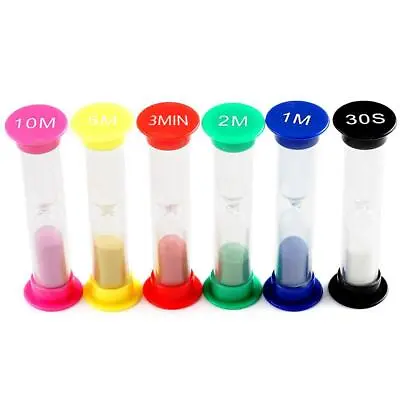 1/2/3/5/10 Minute Sand Egg Timer Teaching Games Teeth Brushing Timing Second√ • £1.73