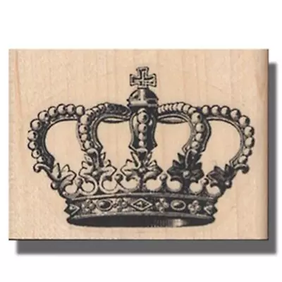 NEW Crown RUBBER STAMP Royalty Prince Princess King Queen Stamp Jewels • $7.44