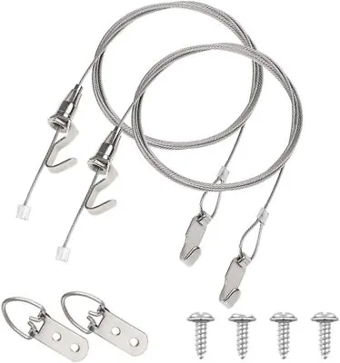 Heavy Duty Picture Hanging Kit Hold Up To 40 KG 2 Pack Mirror Hanging Kit Inclu • £9.43