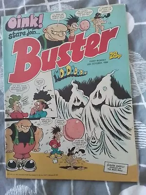 Oink! Stars Join Buster Comic 29 Oct 1988 Halloween Special Stunning Condition • £4