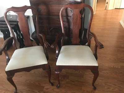 $499.99 • Buy Pennsylvania House Queen Anne Style Pair Cherry Dining  Arm Chairs PICKUP ONLY