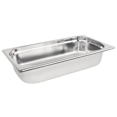 £12.99 • Buy Stainless Steel Gastronorm Pan 1/3 65mm &lids Tray Bain Marie Food Pot Lid
