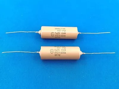 2 X 0.25uF 400V +-10% MATCHED PAIR KBG-M2 0.22uF PiO Oil Audio Capacitor 1972y • $11.99