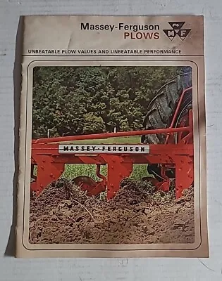  Massey-ferguson Plows Brochure  • $5.99