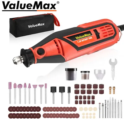 ValueMax 1.2Amp Corded Dremel Rotary Tool Kit 5 Variable Speed With Storage Case • $29.99