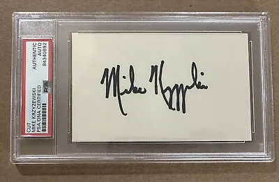 Mike Krzyzewski HOF Signed 3x5 Cut Coach K Duke Basketball PSA/DNA • $275