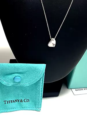 Tiffany & Co Pendant Neckce Sterling Silver 925 Beans Heart Elsa Peretti Unused • $129.80