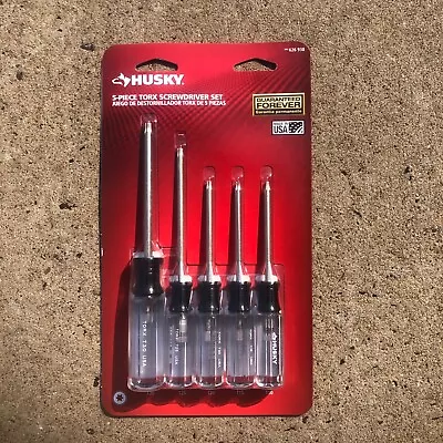 HUSKY Torx Screwdriver 5 Pc Set (T10 T15 T20 T25 T30) USA 626-938 • $16.99