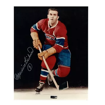 MAURICE RICHARD Signed Montreal Canadiens 16 X 20 Photo - 79108 • $367.99