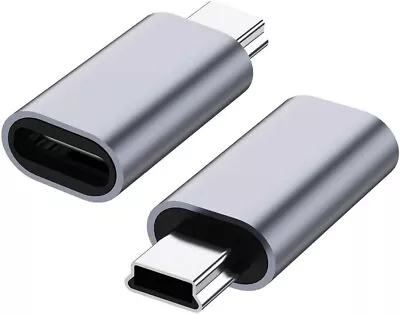 USB C To Mini USB 2.0 Adapter 2 Pack Type C Female Male Convert Connector NEW • $10.95