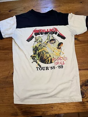 Metallica Retro And Justice For All T-shirt L • $20