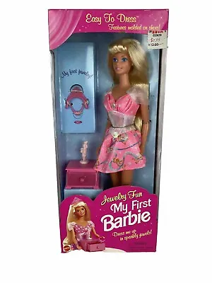 Jewelry Fun My First Barbie Doll NIB Easy To Dress Blonde 1996 Mattel 16005 • $32.75