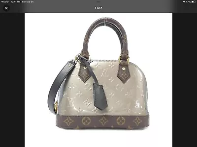 Auth LOUIS VUITTON Vernis Alma BB Handbag Crossbody Shoulder Bag M44862 - 99882g • $1399