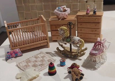 £20 • Buy 1/12 Dolls House Nursery  Set Wit Lots Of Lovely Accessories 