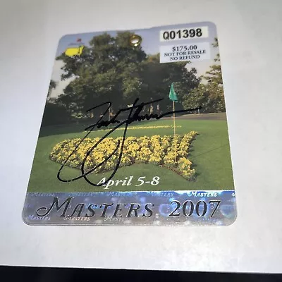 $94.50 • Buy Zach Johnson 2007 Masters Winner Signed Masters  Badge