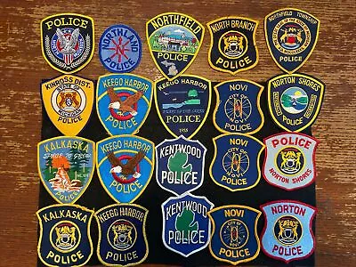 Vintage Obsolete State Of Michigan Police Patches Mixed  Lot Of 20 Item 267 • $12.39