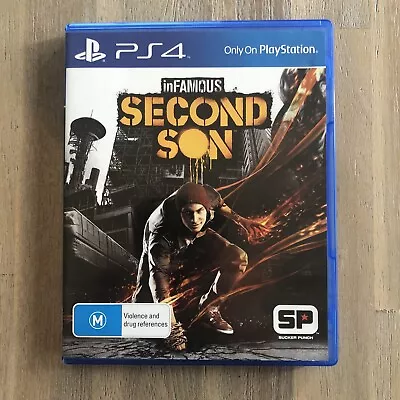 Infamous Second Son Playstation 4 Ps4 - PAL - VGC - Sucker Punch - Free Postage • $18.95