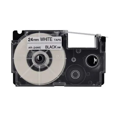 £9.59 • Buy 1PK Black On White Tape Cartridge XR-24WE For Casio KL8200 EZ Label Printer
