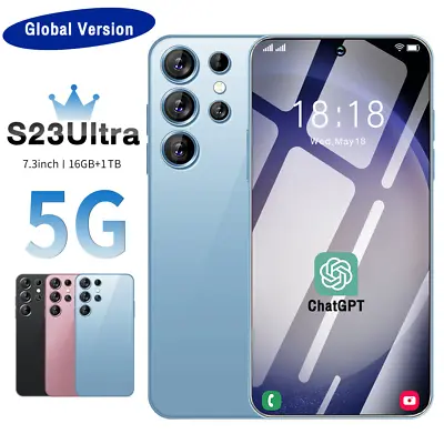 7.3  Unlocked S23 Ultra 5G Smartphone Android Cell Phone Dual SIM Mobile Phones • $132.99