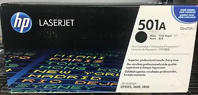 Genuine Hp Laserjet 501a Black Toner Q6470a • $30