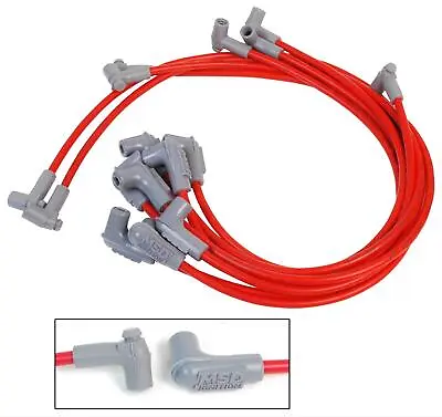 MSD-35659 Spark Plug Wires Red Eight 90 Degree Boots HEI 8.5 Dia Set Of 8 • $133.95