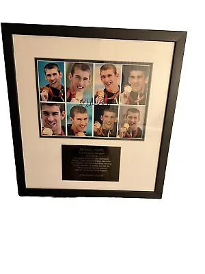 Michael Phelps Signed 16 X15” Framed Picture Ltd Edition Of 2008 RARE • $185